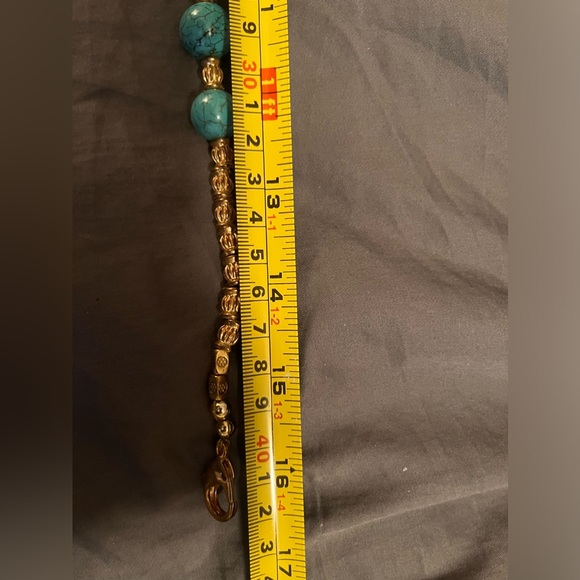 Handmade Turquoise & Copper Trio-Bracelet, Necklace & Earrings - Picture 6 of 6